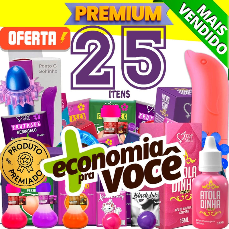 Kit Premium de Sensações - 25 Produtos [PROMOÇÃO]